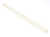 Hollow Gold Rope Chain Necklace in 10K Yellow Gold top