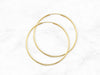 Polished Hoop Earrings - 35 mm in 14K Gold