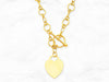 Engravable 14K Gold Heart Charm Bracelet • Personalized Heart Tag Charm Link • Real Solid Yellow Gold Bracelet • Minimal Custom Bracelet