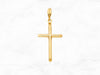 14K Gold Plain Cross Pendant