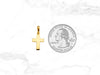Small Bold Cross Pendant in 14K Gold
