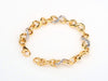 Infinity Link Bracelet in 14K Two Tone Gold