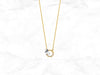 Butterfly Circle Necklace with Gems in 14K Gold