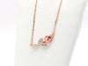 14K Gold Dainty Rose Necklace • Real 14K Tri Gold Necklace • Tri-Color Gold Floating Rose Pendant • Flower Necklace • Valentine’s Gift
