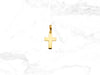Small Bold Cross Pendant in 14K Gold