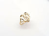10K Gold Heart Initial Ring • A-Z • Alphabet Ring • Real Gold Letter Ring • Yellow Gold Statement Ring with Any Letter •