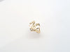 10K Gold Heart Initial Ring • A-Z • Alphabet Ring • Real Gold Letter Ring • Yellow Gold Statement Ring with Any Letter •